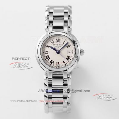 Best copy KY factory Longines Primaluna series Swiss L250 quartz movement stainless steel ladies watch 